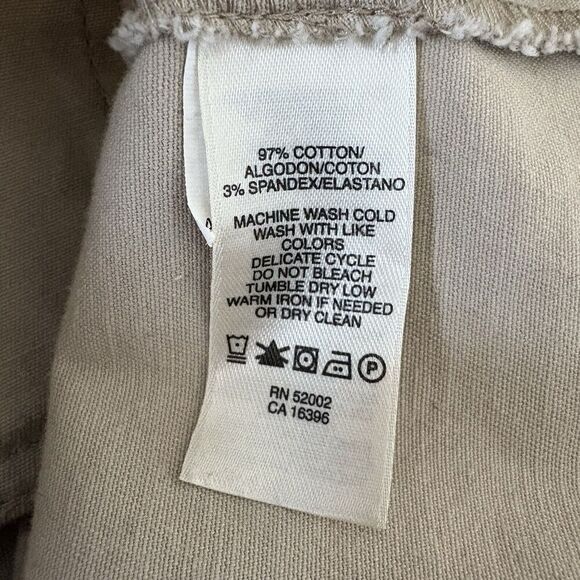 DKNY Jeans Tan Mixed Media Hooded Utility Jacket Womens XL - Picture 6 of 6